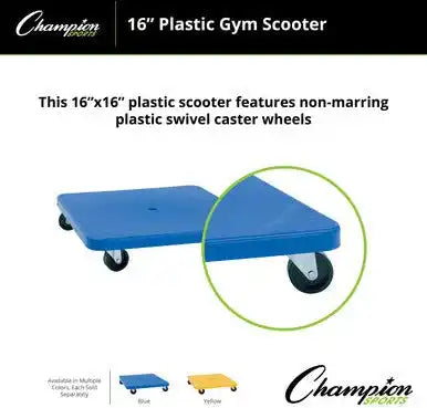 Champion Sports Pgs Plastic Gym Scooter - Ea