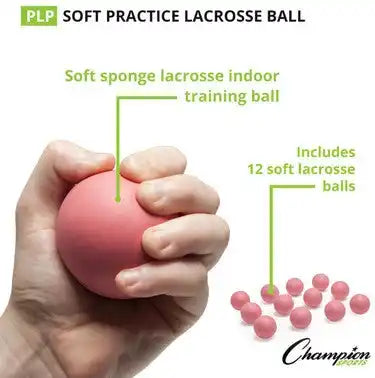Champion Sports Pl Sponge Lacrosse Balls - Doz