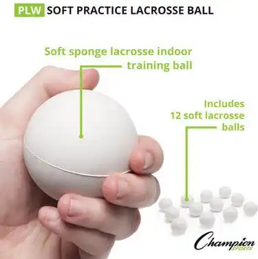 Champion Sports Pl Sponge Lacrosse Balls - Doz
