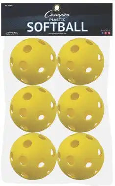 Champion Sports Plsb Plastic Softballs - Set