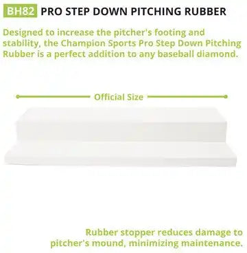 Champion Sports Pro Step Down Pro Step Down Pitching Rubber - Ea