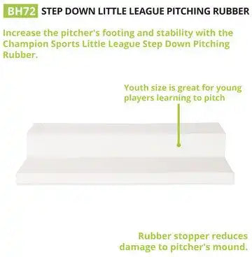 Champion Sports Pro Step Down Pro Step Down Pitching Rubber - Ea