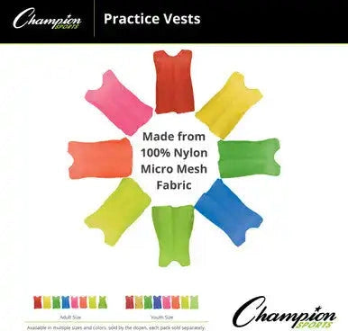 Champion Sports Psy Practice Vest Youth - Doz