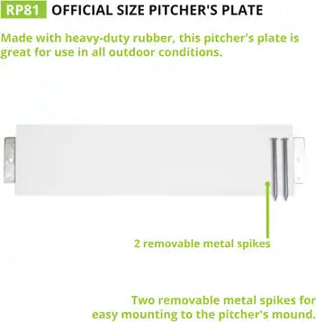 Champion Sports Rp 2-spike Pitcher’s Plate - Ea