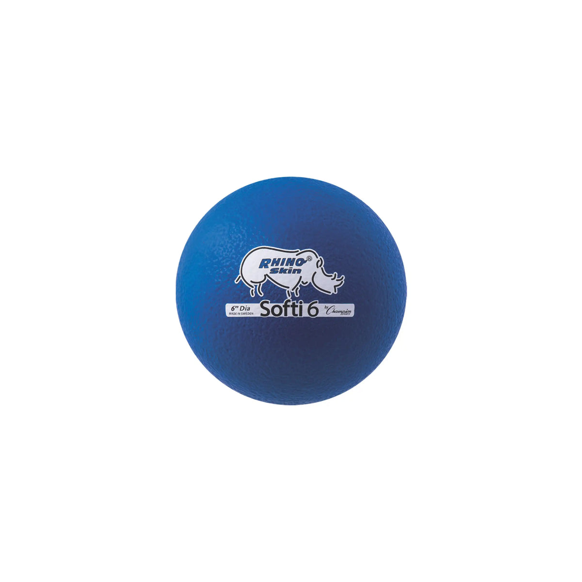 Champion Sports Rs65 6’’ Rhino Skin Low Bounce Softi Foam Ball - Ea - Blue