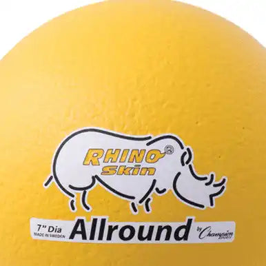 Champion Sports Rs7 7’’ Rhino Skin Medium Bounce Allround Foam Ball - Ea - Yellow / Single