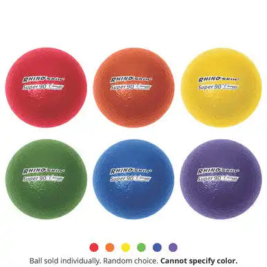 Champion Sports Rs90 3.5’’ Rhino Skin Super 90 High Bounce Foam Ball - Set - of 6 Colors
