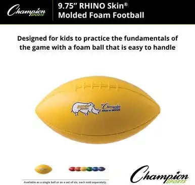 Champion Sports Rsmff Rhino Skin Molded Foam Footballs - Set