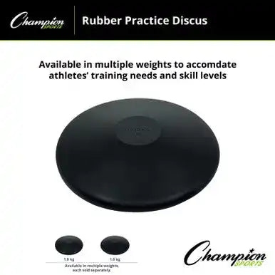 Champion Sports Rubber Discus Practice - Ea