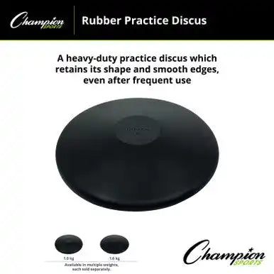 Champion Sports Rubber Discus Practice - Ea