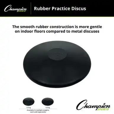 Champion Sports Rubber Discus Practice - Ea