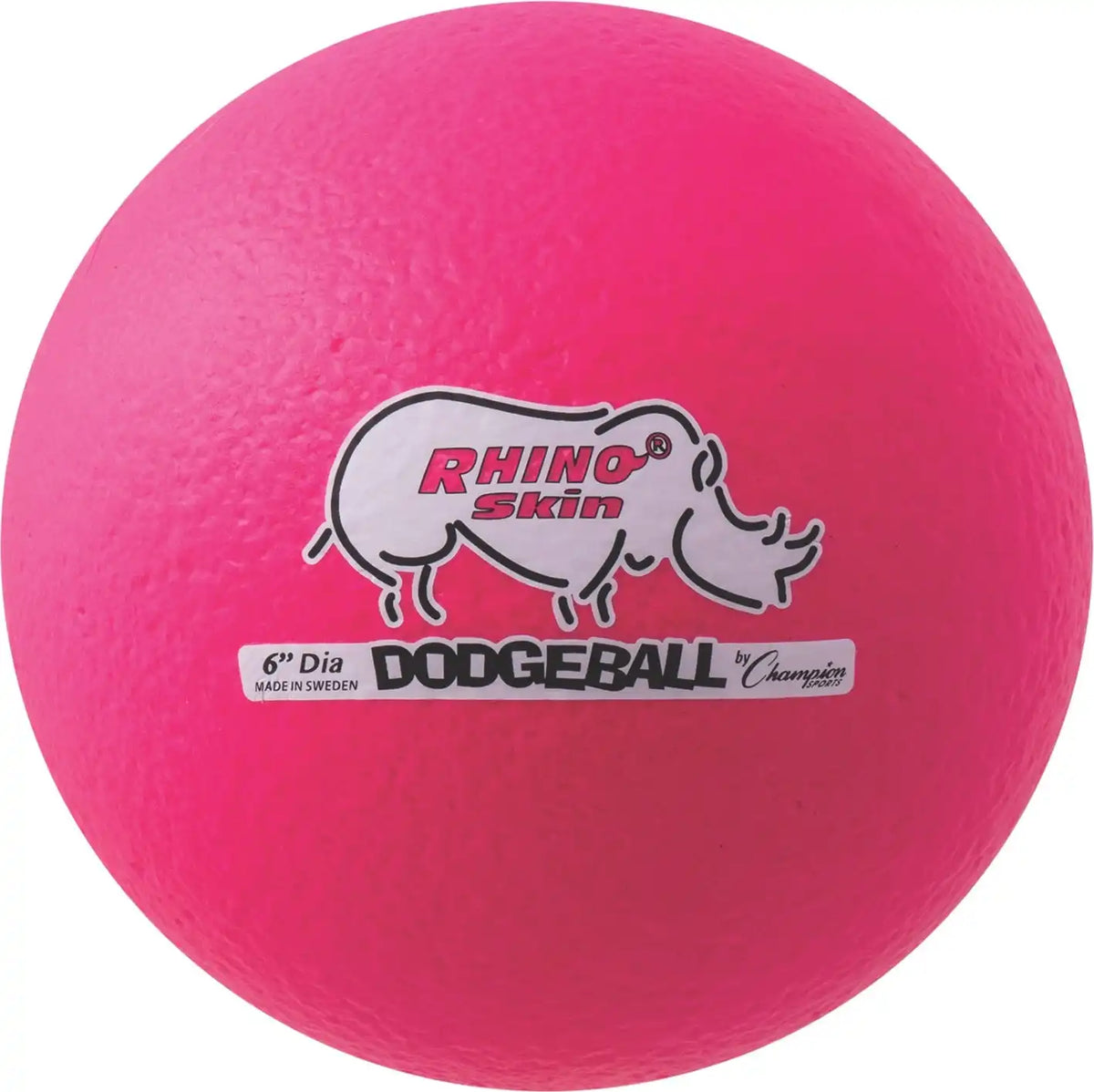 Champion Sports Rxd6 6’’ Rhino Skin Low Bounce Dodgeball - Ea - Neon Pink / Single