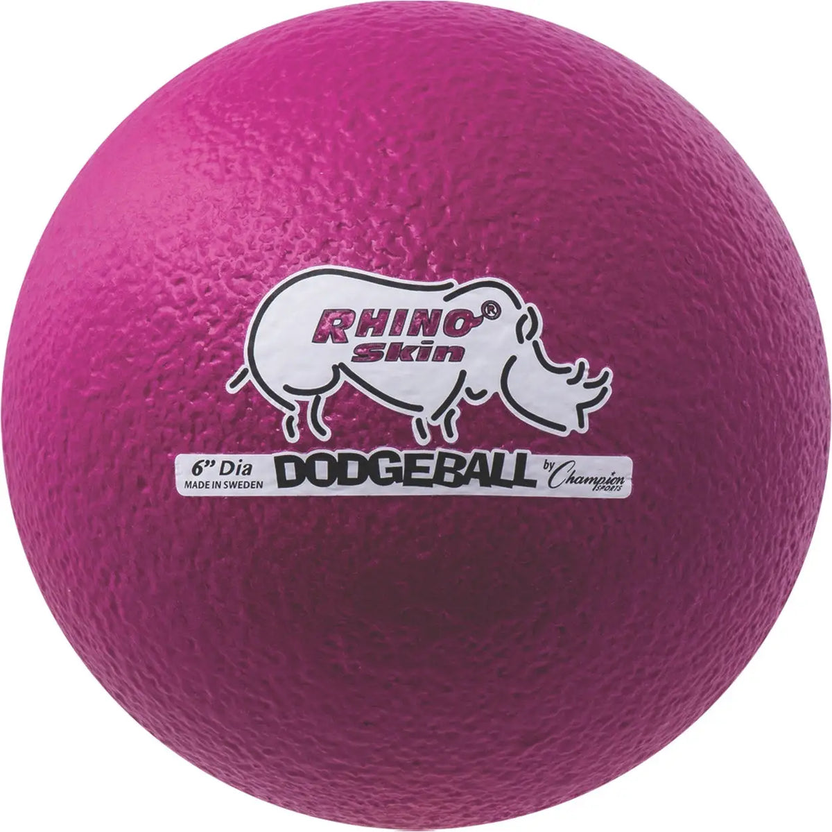 Champion Sports Rxd6 6’’ Rhino Skin Low Bounce Dodgeball - Ea