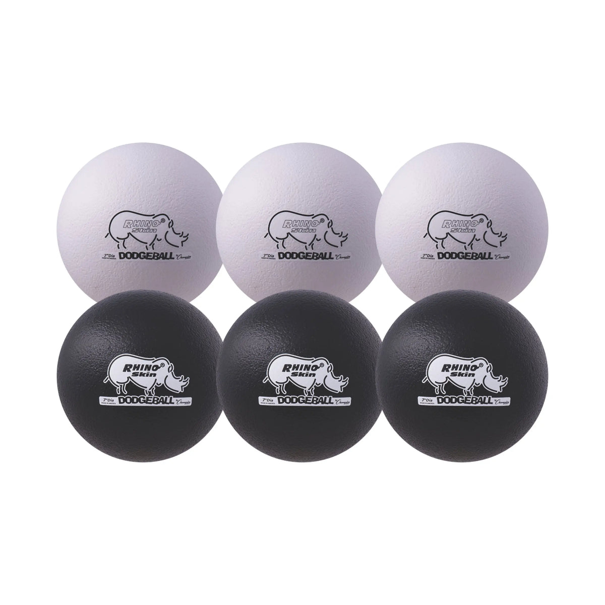Champion Sports Rxd7 7’’ Rhino Skin Low Bounce Dodgeball - Set