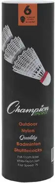 Champion Sports Shn Nylon Shuttlecock - 6 Pk