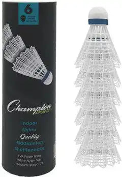 Champion Sports Shn Nylon Shuttlecock - 6 Pk