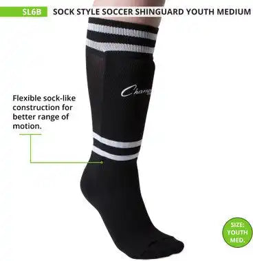 Champion Sports Sl Sock Style Soccer Shin Guards - Pr