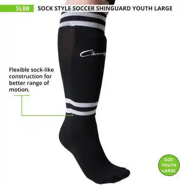 Champion Sports Sl Sock Style Soccer Shin Guards - Pr