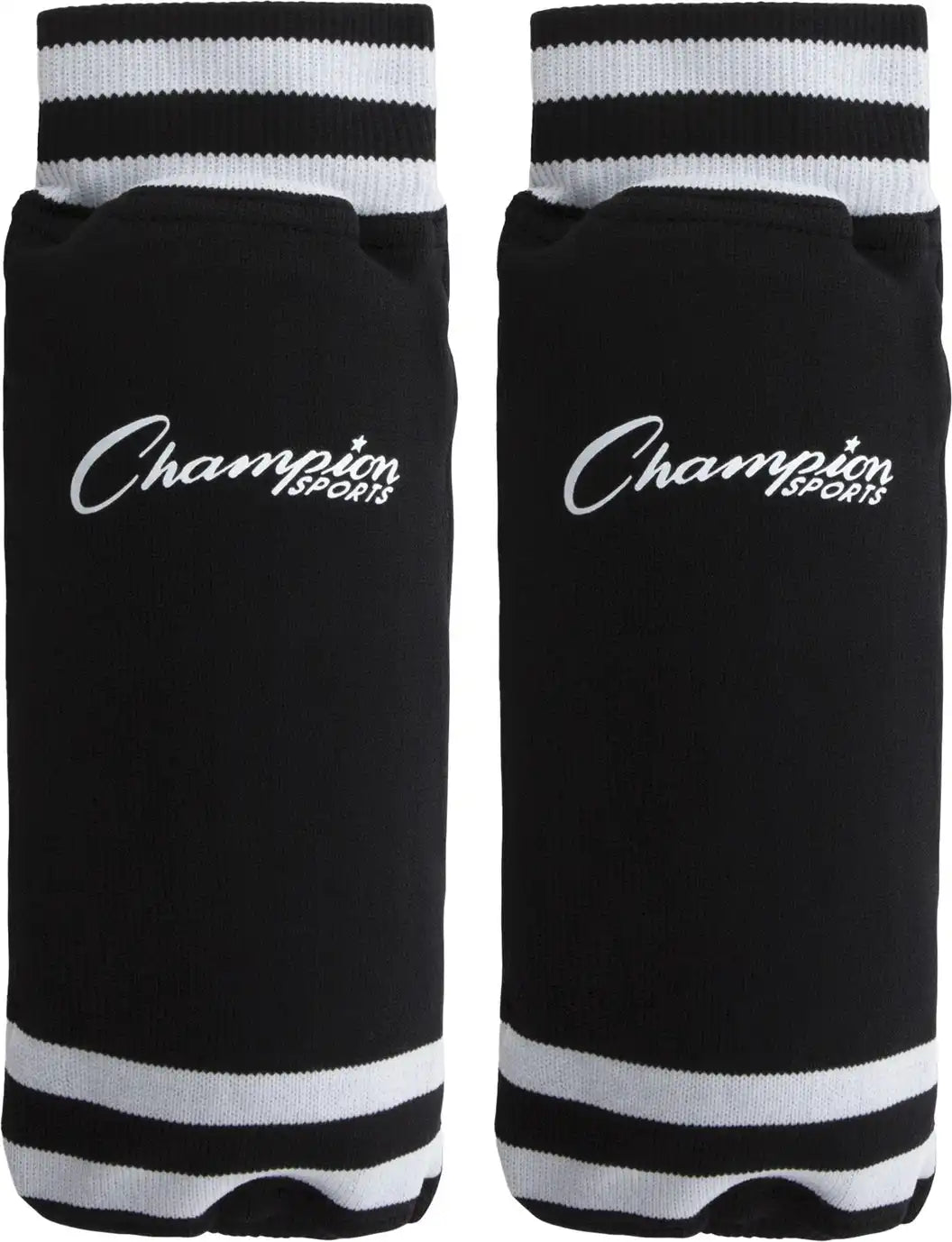 Champion Sports Sl Sock Style Soccer Shin Guards - Pr - Large, Black