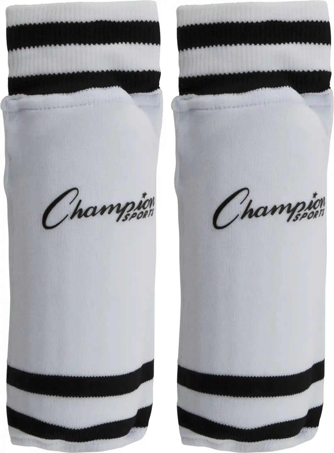 Champion Sports Sl Sock Style Soccer Shin Guards - Pr - Small, White