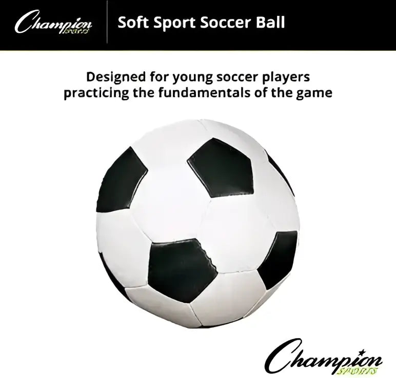 Champion Sports Soft Sport Ball - Soccer 7’’d