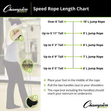 Champion Sports Spr Licorice Speed Rope - Ea