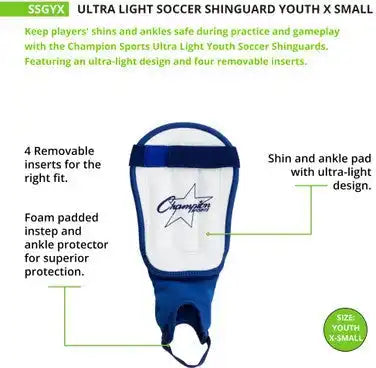 Champion Sports Ssg Ultra-light Soccer Shin Guards - Pr