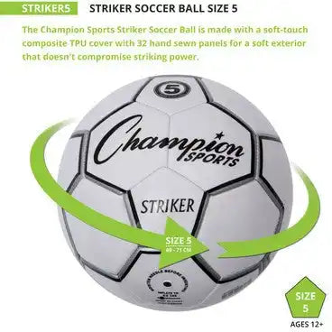 Champion Sports Striker Striker Soccer Ball - Ea