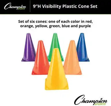 Champion Sports Tc High-visibility Plastic Cone - Ea