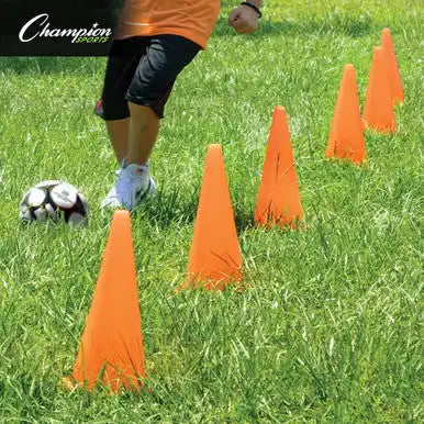 Champion Sports Tc High-visibility Plastic Cone - Set - 9’’ H, of Six