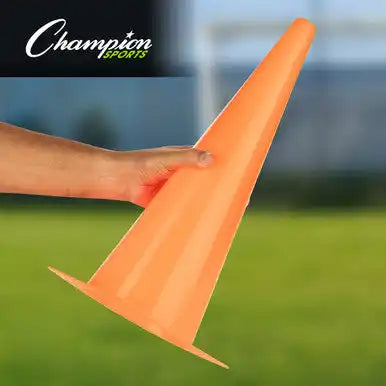 Champion Sports Tc High-visibility Plastic Cone - Set - 9’’ H, of Six
