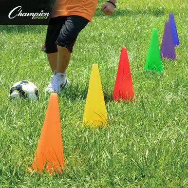 Champion Sports Tc High-visibility Plastic Cone - Set - 9’’ H, of Six