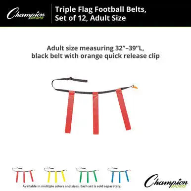 Champion Sports Tffa Triple Flag Football Adult - Doz