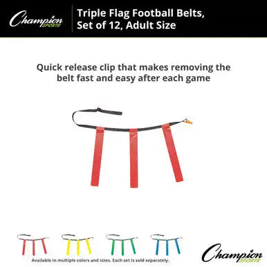 Champion Sports Tffa Triple Flag Football Adult - Doz