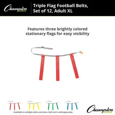 Champion Sports Tffax Triple Flag Football Adult Xl - Doz