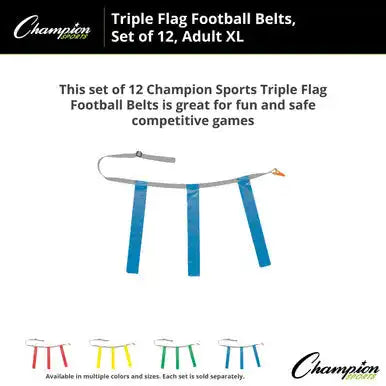 Champion Sports Tffax Triple Flag Football Adult Xl - Doz