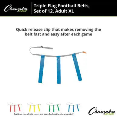 Champion Sports Tffax Triple Flag Football Adult Xl - Doz