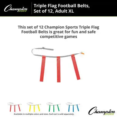 Champion Sports Tffax Triple Flag Football Adult Xl - Doz