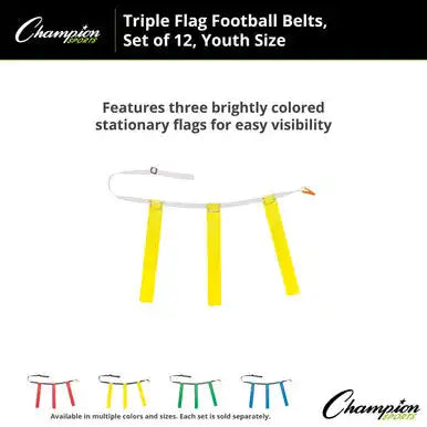 Champion Sports Tffy Triple Flag Football Youth - Doz