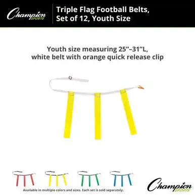 Champion Sports Tffy Triple Flag Football Youth - Doz
