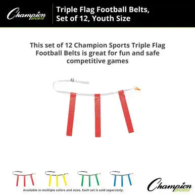 Champion Sports Tffy Triple Flag Football Youth - Doz