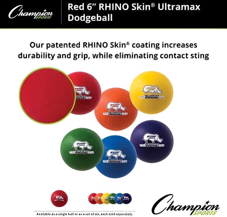 Champion Sports Urs Rhino Skin Ultra Max Dodgeball - Ea
