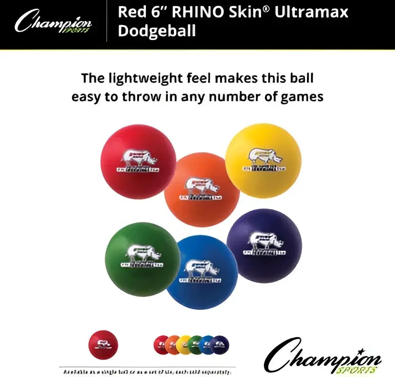 Champion Sports Urs Rhino Skin Ultra Max Dodgeball - Ea