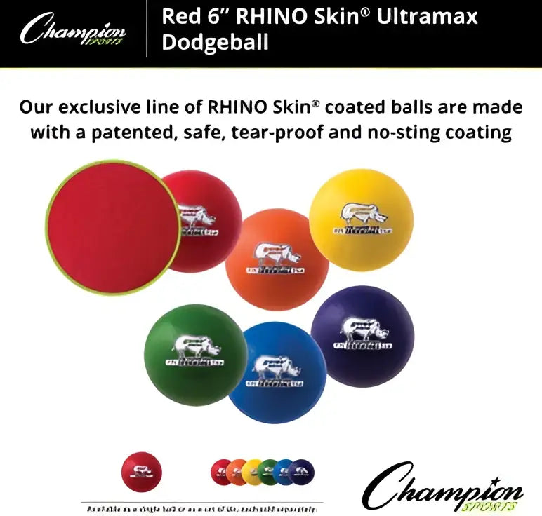 Champion Sports Urs Rhino Skin Ultra Max Dodgeball - Ea