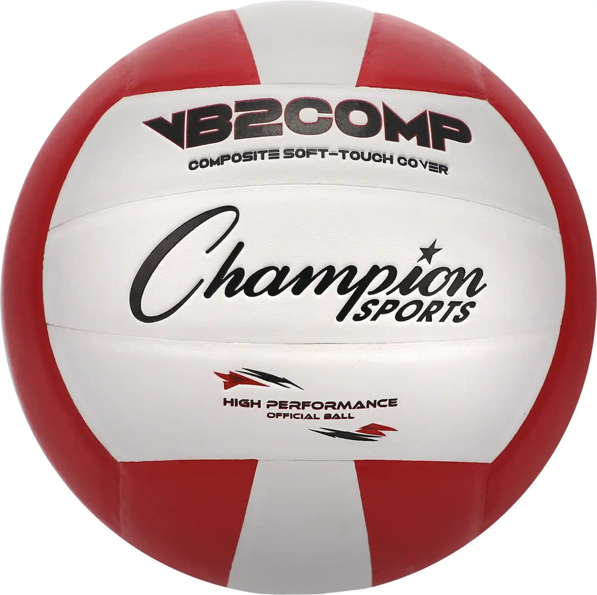 Champion Sports Vb2 Composite Volleyball - Ea - Red / White