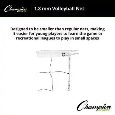 Champion Sports Vn4 1.8 Mm Volleyball Net Vn4 - Ea