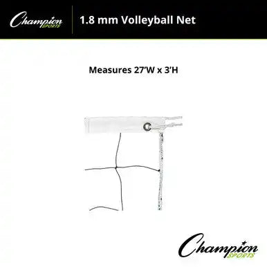 Champion Sports Vn4 1.8 Mm Volleyball Net Vn4 - Ea