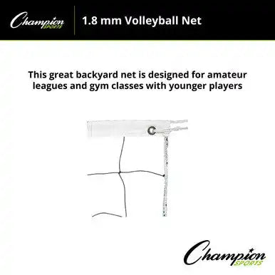 Champion Sports Vn4 1.8 Mm Volleyball Net Vn4 - Ea