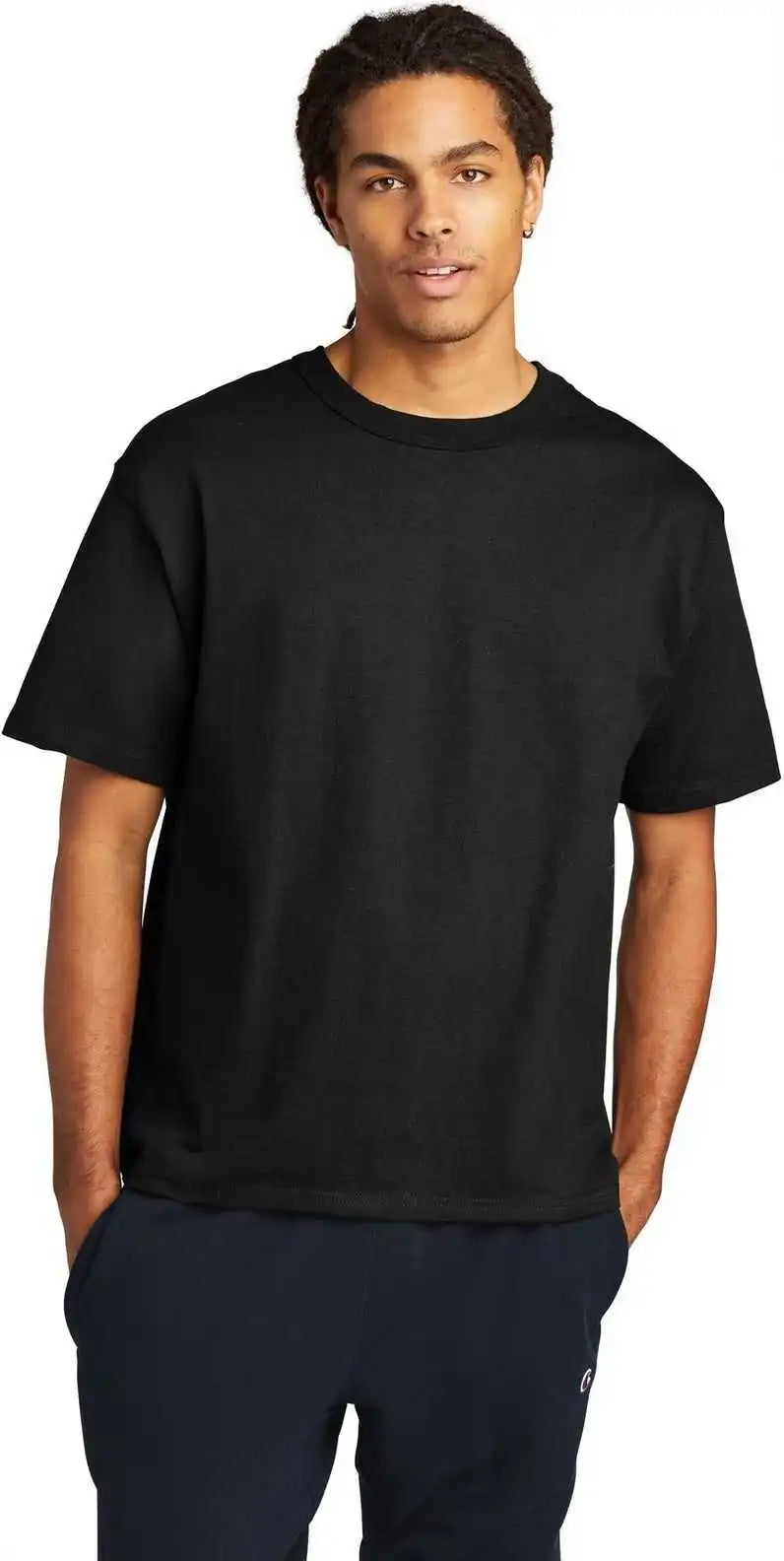 Champion T105 Heritage 7-oz Jersey Tee - Black