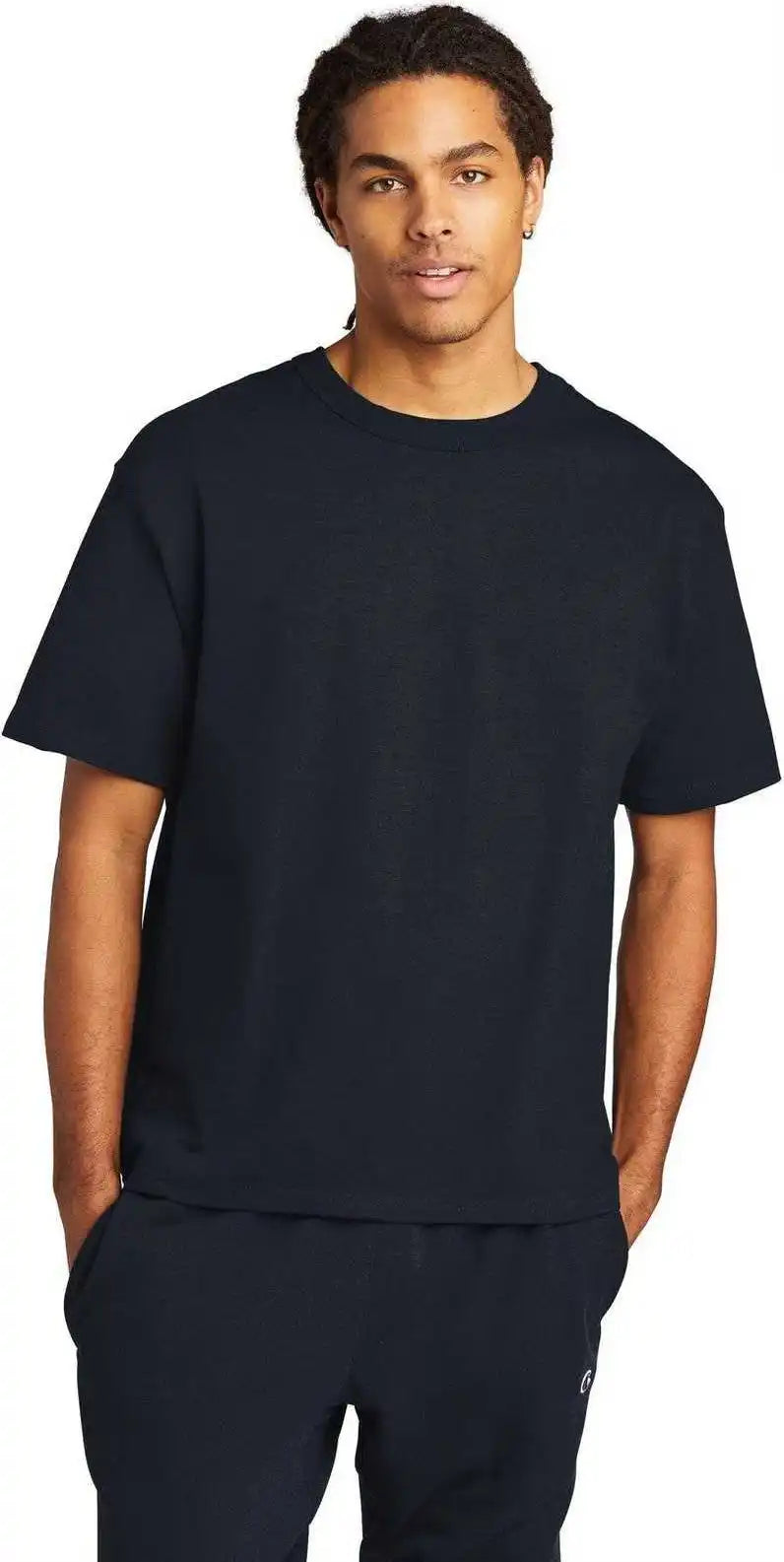 Champion T105 Heritage 7 Oz t Shirt Navy